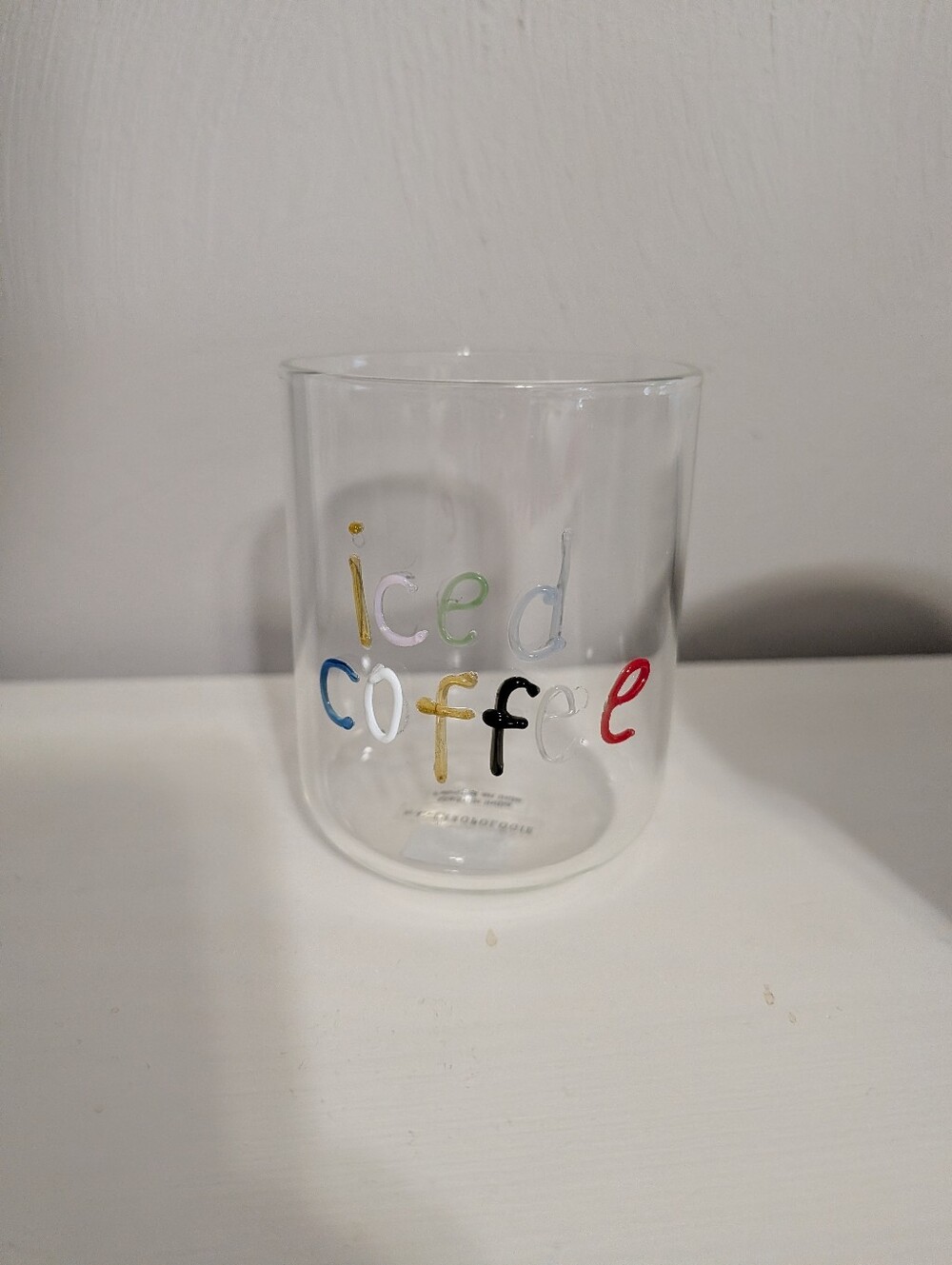 Iced Coffee Glass Cup From Anthropologie